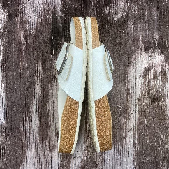 Birkenstock Madrid BIG BUCKLE flats SANDALS white 40 us 9 - Picture 4 of 7